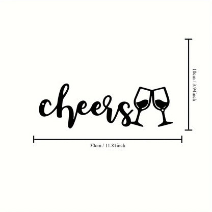 Decorazione Murale in Metallo a Tema Vino — Arte da Parete per Casa e Cantina