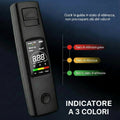 Etilometro portatile professionale ad alta sensibilità, test dell'alcol digitale, ricarica tramite USB Type-C.