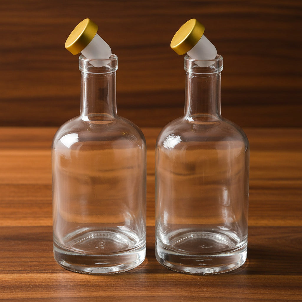500ml wiederverwendbarer Glasdecanter — 2er-Set für Bar und Zuhause