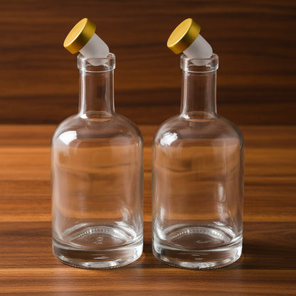 500ml wiederverwendbarer Glasdecanter — 2er-Set für Bar und Zuhause