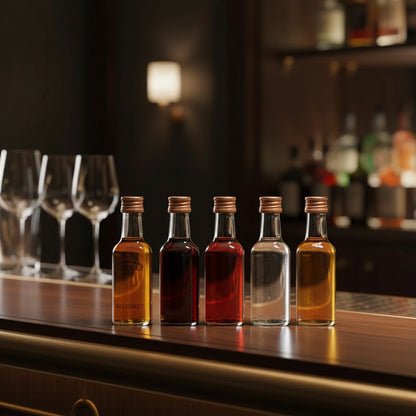 Transparente Mini-Flaschen 50ml — Set mit 10, 30, 50 oder 100 Stück für Partys und Events