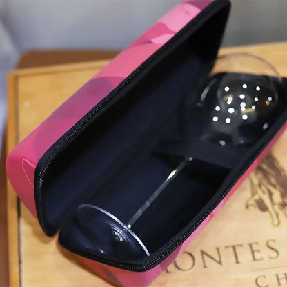 Borsa Porta Bicchieri da Vino — Custodia Imbottita per Trasporto Calici