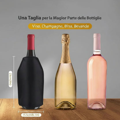 Portabottiglie Refrigerante per Vino — Mantieni la Bottiglia Fresca Senza Ghiaccio