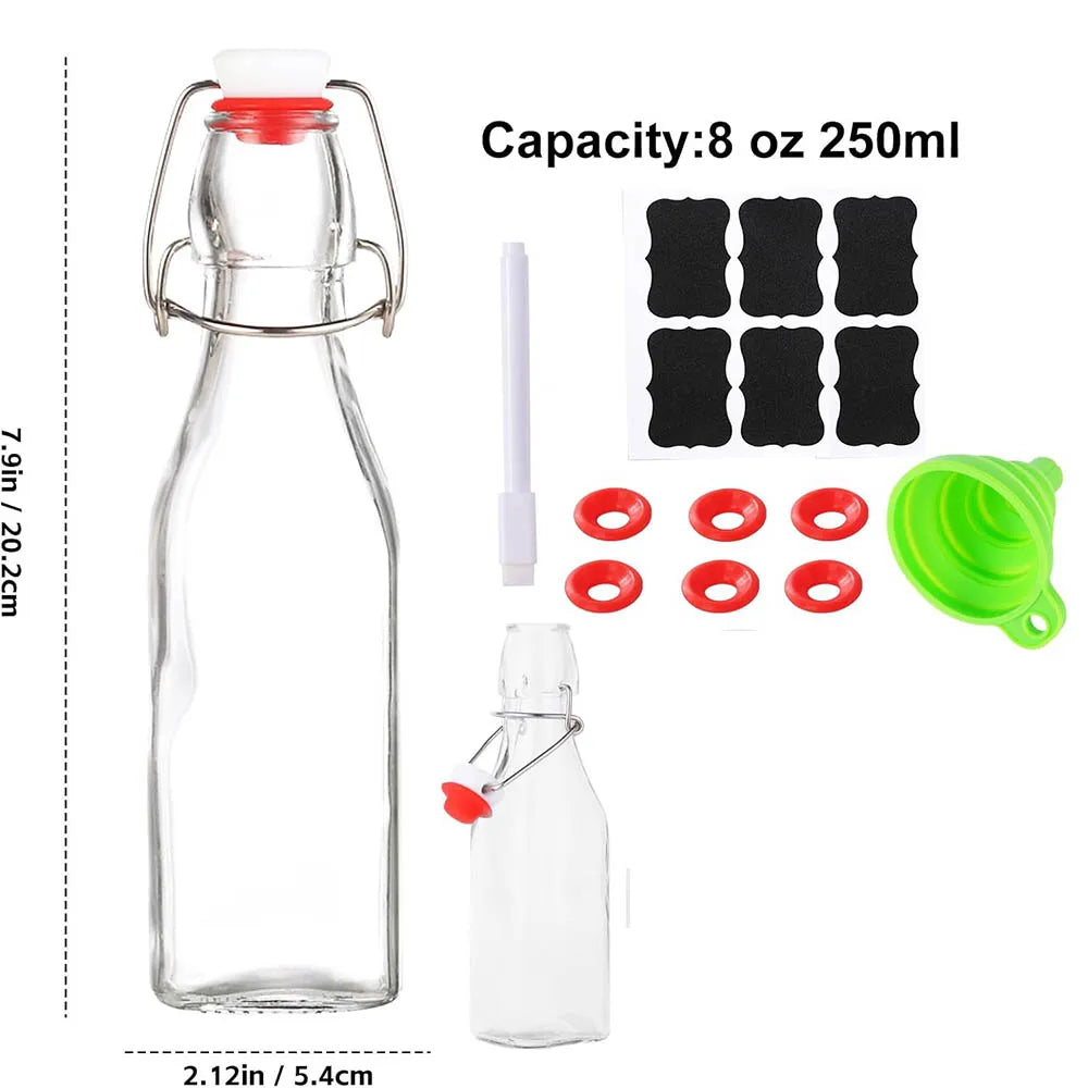 Bottiglie da 250ml (con tappo a chiusura ermetica)