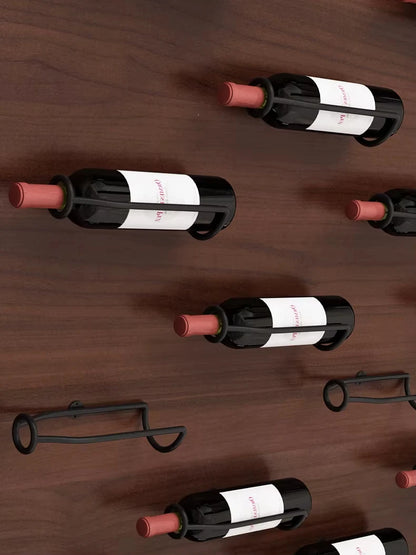 Portabottiglie da Parete in Metallo — Espositore Murale Moderno per Vino