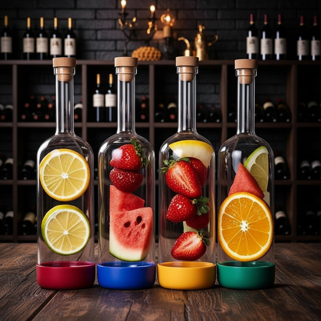 Graduierte Barflasche 800ml — professionelles Zubehör für Cocktails und Wein