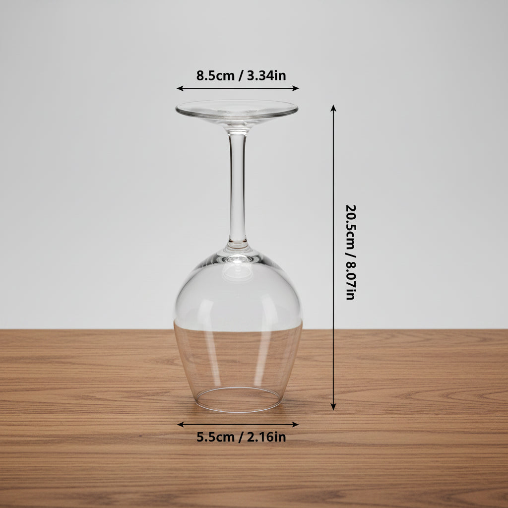 Bicchiere da Cocktail Rovesciato 380ml — Vetro Borosilicato per Liquori e Aperitivi