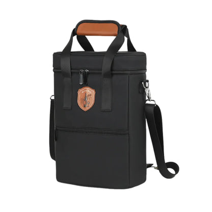 Borsa Termica Porta 2 Bottiglie di Vino – Con Tracolla e Tasca Frontale