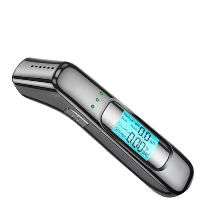 Wiederaufladbarer elektronischer Alkoholtester mit LCD-Display — CE-zertifiziert, Batterien inklusive