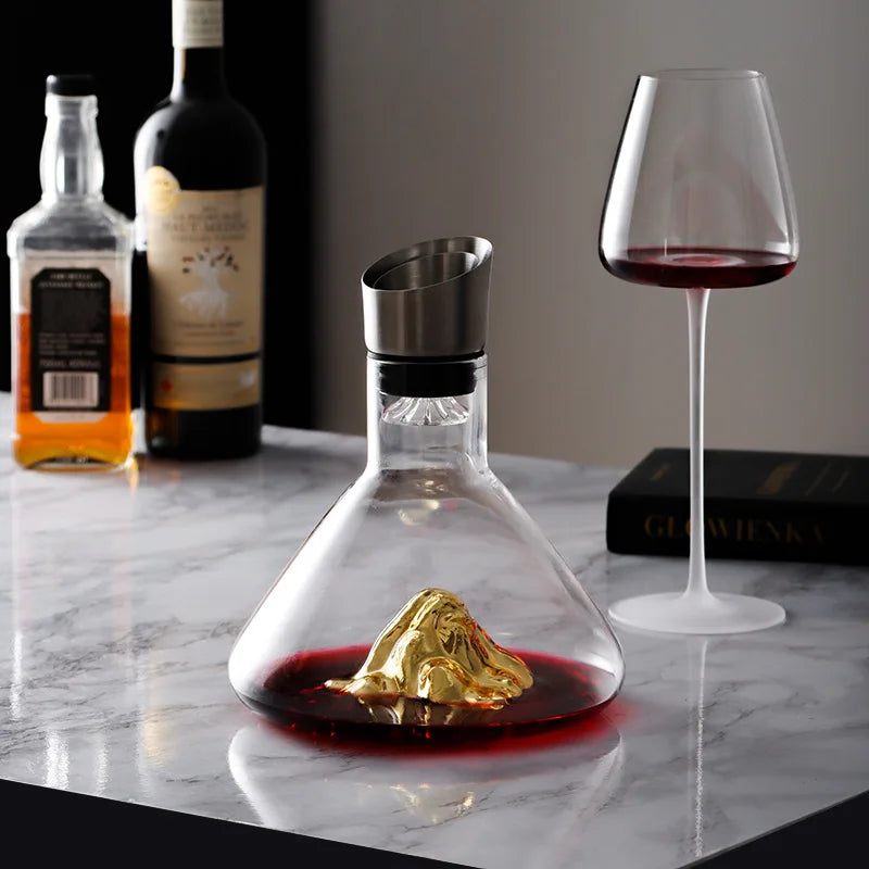Dekanter Iceberg 1,5L — Mundgeblasenes Kristall mit integriertem Luftbelüfter