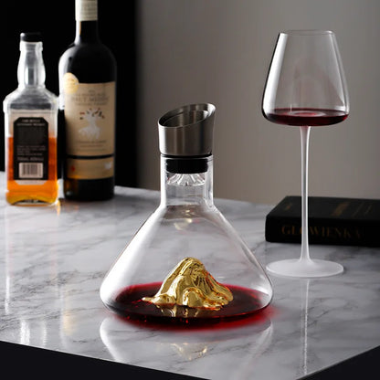 Dekanter Iceberg 1,5L — Mundgeblasenes Kristall mit integriertem Luftbelüfter