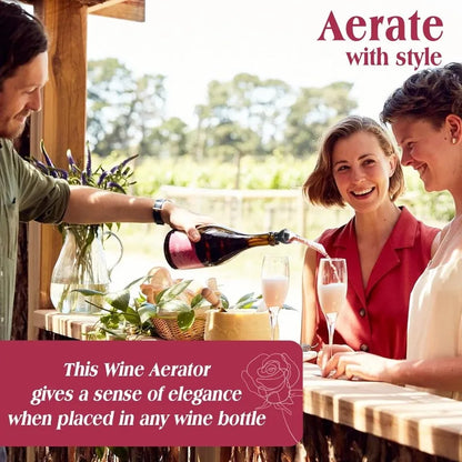 Beccuccio Versatore e Aeratore per Vino — Decanter Istantaneo Salvagoccia Professionale