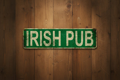 Insegna da pub irlandese - Beer Belly Blvd - Insegna in latta, arte vintage in metallo per tequila per casa, bar, caffè, garage, decorazione murale stile rustico.