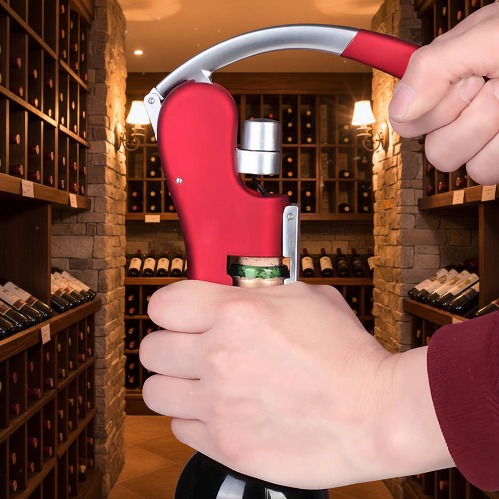 Apribottiglie a Leva per Vino — Estrattore di Tappi ad Alta Precisione