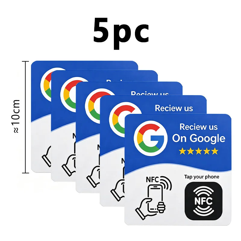 Card NFC programmabile per recensioni Google