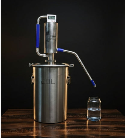 Distillatore Moonshine 20L in Acciaio Inox | Kit Completo per Liquori, Brandy e Vodka Artigianali